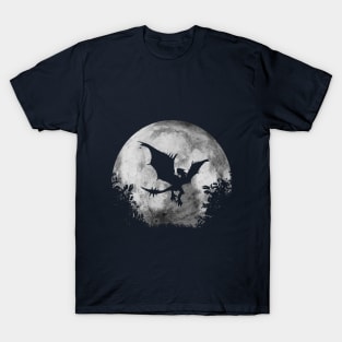 Rathalos in Moon T-Shirt